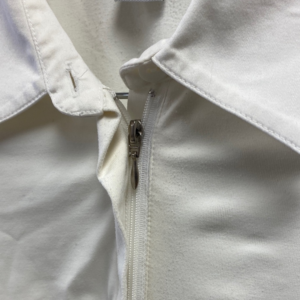 CAbi Cream Zip-Up Shirt Womens Large - Picture 4 of 9
